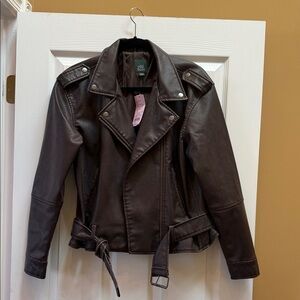 Wild Fable Dark Brown Leather Jacket